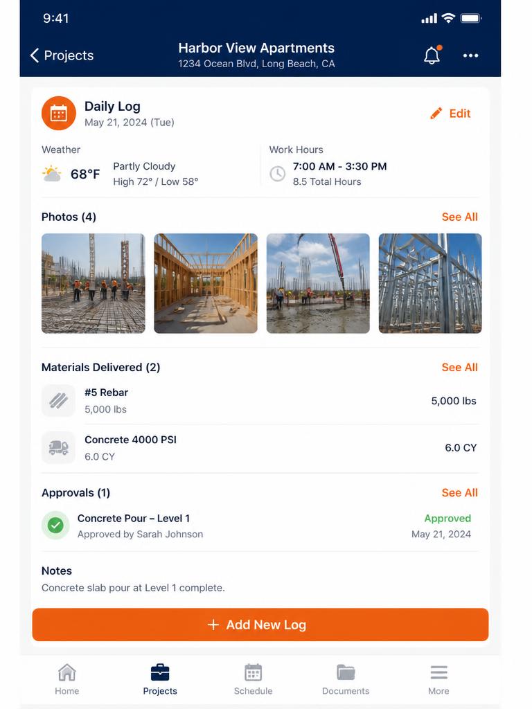 Task Goat mobile daily log